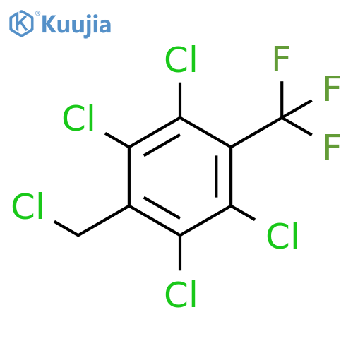 Benzene, 1,2,4,5-tetrachloro-3-(chloromethyl)-6-(trifluoromethyl)- structure