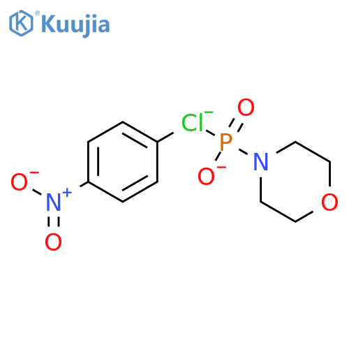 Phosphonochloridicacid, 4-morpholinyl-, 4-nitrophenyl ester (9CI) structure