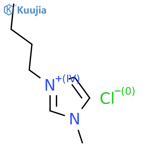 1-Butyl-3-methylimidazolium chloride structure