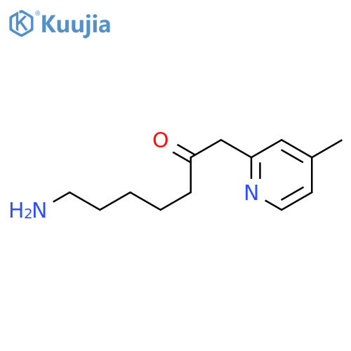 2-Heptanone,7-amino-1-(4-methyl-2-pyridyl)-(8CI) structure
