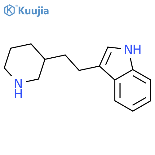 3-2-(piperidin-3-yl)ethyl-1H-indole structure