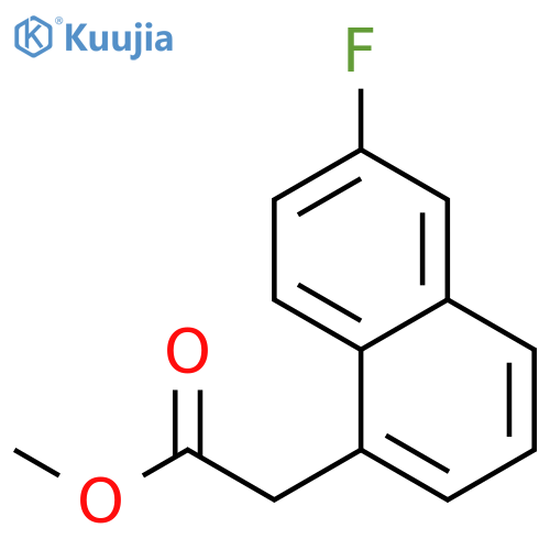 1-NAPHTHALENEACETIC ACID, 6-FLUORO-, METHYL ESTER structure