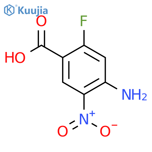 4-Amino-2-fluoro-5-nitro-benzoic acid structure