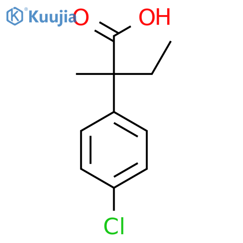 2-(4-Chlorophenyl)-2-methylbutanoic acid structure