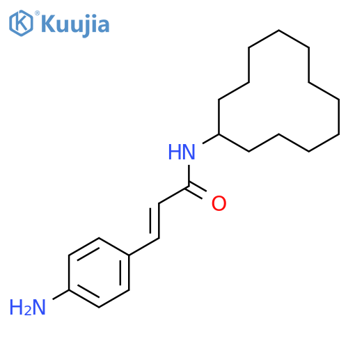 2-Propenamide, 3-(4-aminophenyl)-N-cyclododecyl- structure