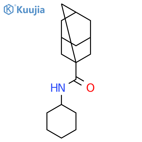 N-cyclohexyladamantane-1-carboxamide structure