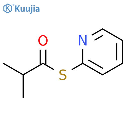 Propanethioic acid, 2-methyl-, S-2-pyridinyl ester structure