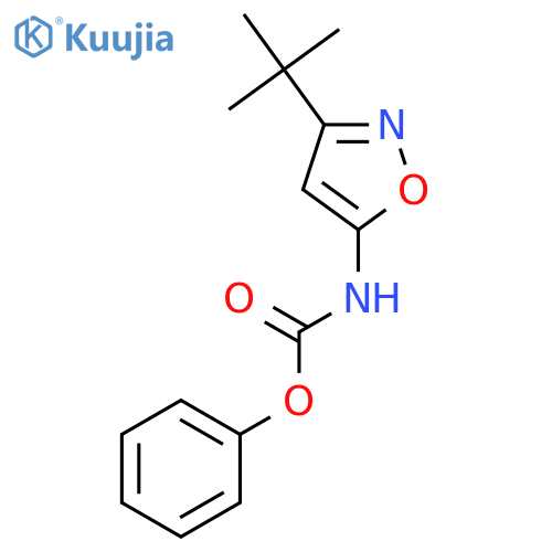 phenyl 3-tert-butylisoxazol-5-ylcarbamate structure