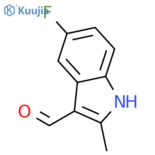 5-Fluoro-2-methyl-1H-indole-3-carbaldehyde structure