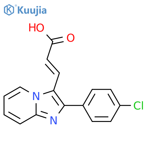 3-[2-(4-Chloro-phenyl)-imidazo[1,2-a]pyridin-3-yl]acrylic acid structure