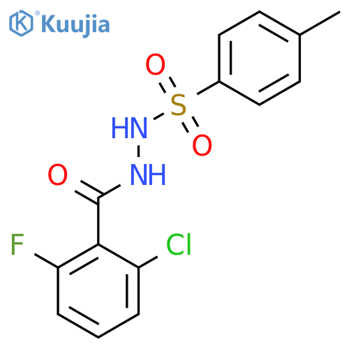 Benzoic acid, 2-chloro-6-fluoro-, 2-[(4-methylphenyl)sulfonyl]hydrazide structure