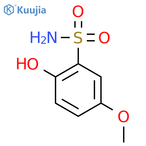 2-hydroxy-5-methoxybenzene-1-sulfonamide structure