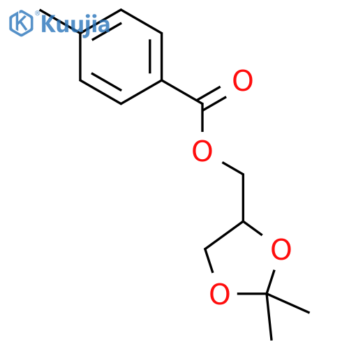 Benzoic acid, 4-methyl-, (2,2-dimethyl-1,3-dioxolan-4-yl)methyl ester structure