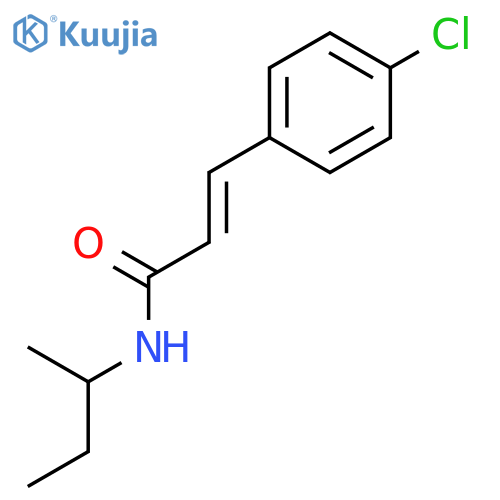 2-Propenamide, 3-(4-chlorophenyl)-N-(1-methylpropyl)- structure
