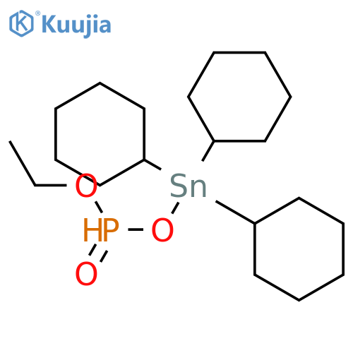 2,4-DIOXA-3-PHOSPHA-1-STANNAHEXANE, 1,1,1-TRICYCLOHEXYL-, 3-OXIDE structure