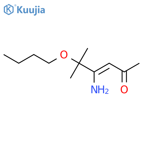 3-HEXEN-2-ONE, 4-AMINO-5-BUTOXY-5-METHYL- structure