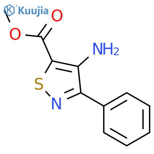 Methyl 4-amino-3-phenylisothiazole-5-carboxylate structure