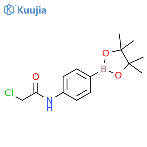 2-Chloro-N-(4-(4,4,5,5-tetramethyl-1,3,2-dioxaborolan-2-yl)phenyl)acetamide structure