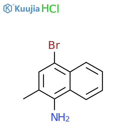 4-Bromo-2-methylnaphthalen-1-amine hydrochloride structure