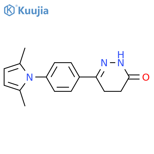 3(2H)-Pyridazinone,6-[4-(2,5-dimethyl-1H-pyrrol-1-yl)phenyl]-4,5-dihydro- structure