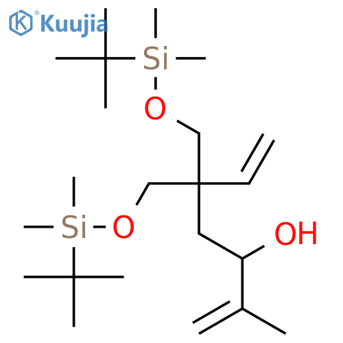 1,6-Heptadien-3-ol,  5,5-bis[[[(1,1-dimethylethyl)dimethylsilyl]oxy]methyl]-2-methyl- structure