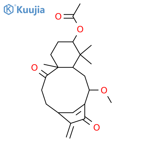 (3S,4aR,6R,10R,13aR)-3-(Acetyloxy)-1,2,3,4,4a,5,6,9,10,11,12,13a-dodecahydro-6-methoxy-4,4,13a-trimethyl-9-methylene-10,7-metheno-7H-benzocycloundecene-8,13-dione structure