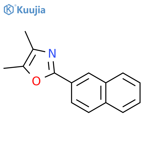 Oxazole, 4,5-dimethyl-2-(2-naphthalenyl)- structure