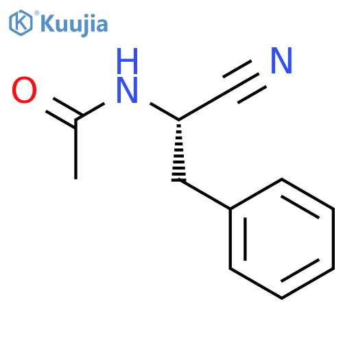 Acetamide, N-[(1S)-1-cyano-2-phenylethyl]- structure