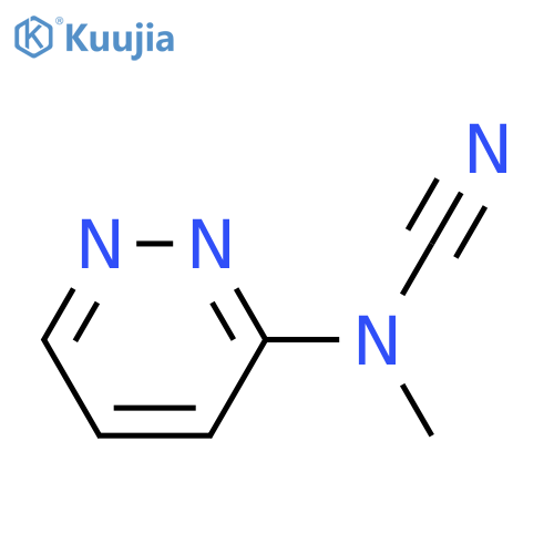methyl-3-pyridazinyl-Cyanamide structure