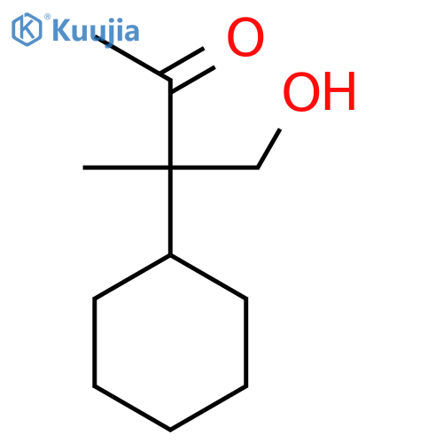 2-Butanone, 3-cyclohexyl-4-hydroxy-3-methyl- structure