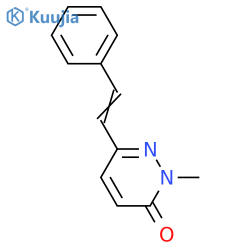 2-METHYL-6-STYRYL-3(2H)-PYRIDAZINONE structure