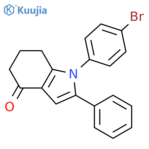 1-(4-Bromophenyl)-2-phenyl-1,5,6,7-tetrahydro-4H-indol-4-one structure