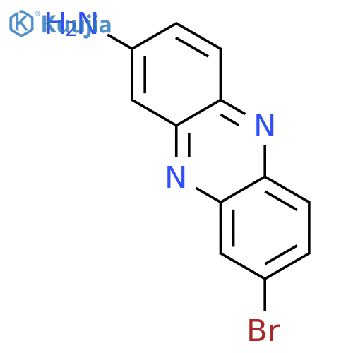 2-Phenazinamine, 8-bromo- structure