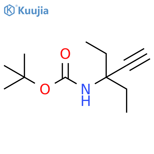 tert-butyl N-(3-ethylpent-1-yn-3-yl)carbamate structure