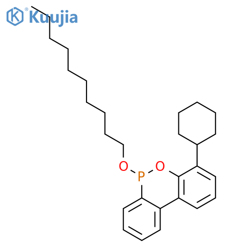 6H-DIBENZ[C,E][1,2]OXAPHOSPHORIN, 4-CYCLOHEXYL-6-(DECYLOXY)- structure