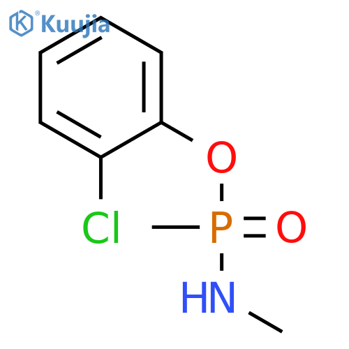 Phosphonamidic acid, N,P-dimethyl-, 2-chlorophenyl ester structure