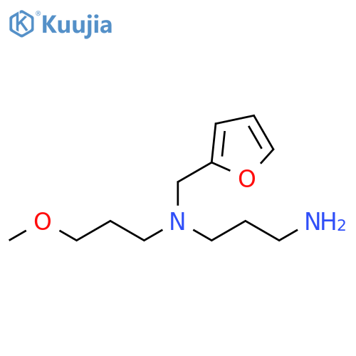 N-(2-furylmethyl)-N-(3-methoxypropyl)propane-1,3-diamine structure