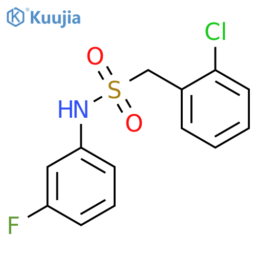 1-(2-chlorophenyl)-N-(3-fluorophenyl)methanesulfonamide structure