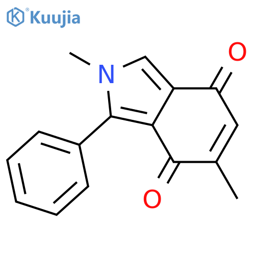2H-ISOINDOLE-4,7-DIONE, 2,6-DIMETHYL-1-PHENYL- structure