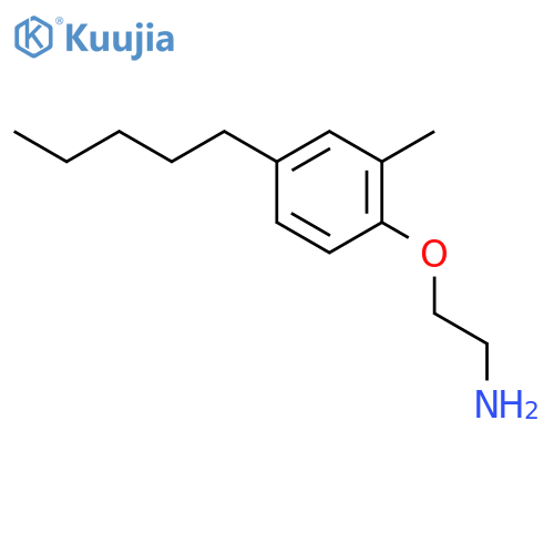 ETHANAMINE, 2-(2-METHYL-4-PENTYLPHENOXY)- structure