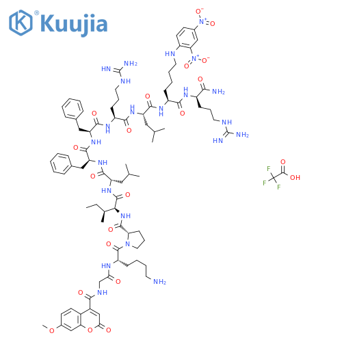 Mca-Gly-Lys-Pro-Ile-Leu-Phe-Phe-Arg-Leu-Lys(Dnp)-D-Arg-NH2 Trifluoroacetate structure