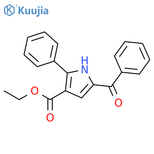 1H-PYRROLE-3-CARBOXYLIC ACID, 5-BENZOYL-2-PHENYL-, ETHYL ESTER structure
