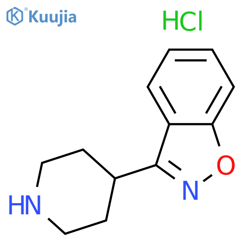 3-(4-Piperidinyl)-1,2-benzisoxazole Hydrochloride structure