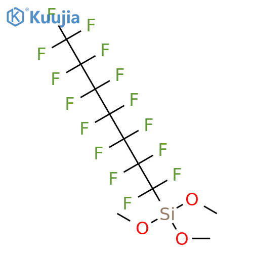 Silane, trimethoxy(pentadecafluoroheptyl)- structure