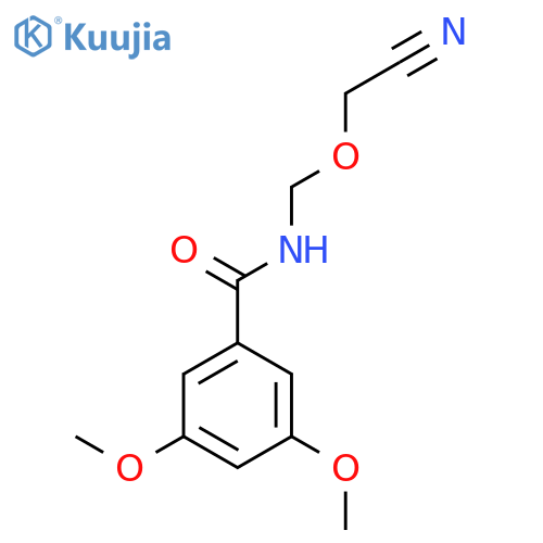 Benzamide, N-(cyanomethoxymethyl)-3,5-dimethoxy- structure