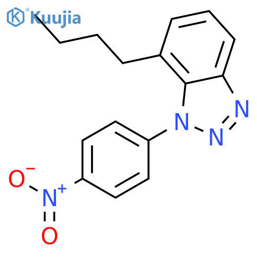 1H-BENZOTRIAZOLE, 7-BUTYL-1-(4-NITROPHENYL)- structure
