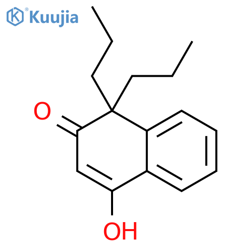 2(1H)-NAPHTHALENONE, 4-HYDROXY-1,1-DIPROPYL- structure