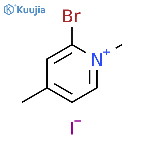 Pyridinium, 2-bromo-1,4-dimethyl-, iodide structure