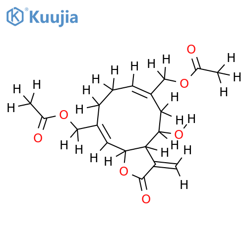 8alpha-hydroxy albicolide-14-O-acetate structure