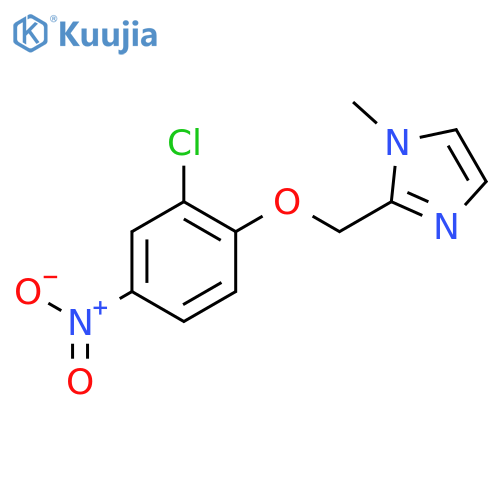 1H-Imidazole, 2-[(2-chloro-4-nitrophenoxy)methyl]-1-methyl- structure